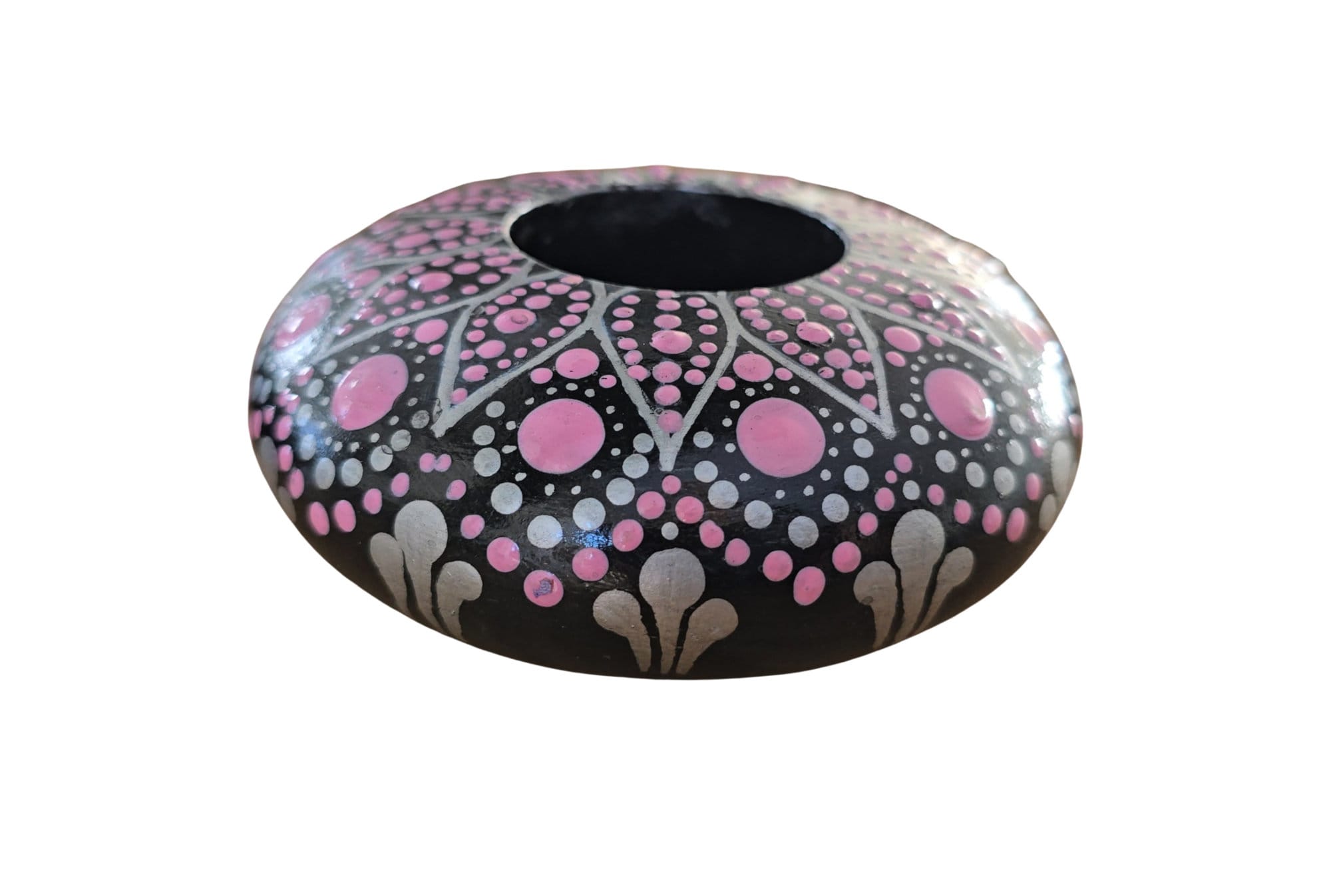 Bougeoir Rose et argent Bougeoir Rose et argent